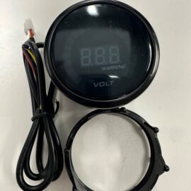 12 Volt Digital Voltmeter with Warning Symbol