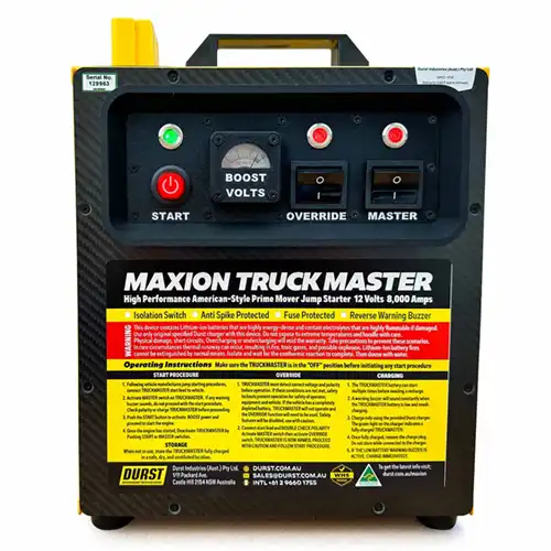 Durst Maxion Truck Master Jump Starter for 12V Diesel Trucks