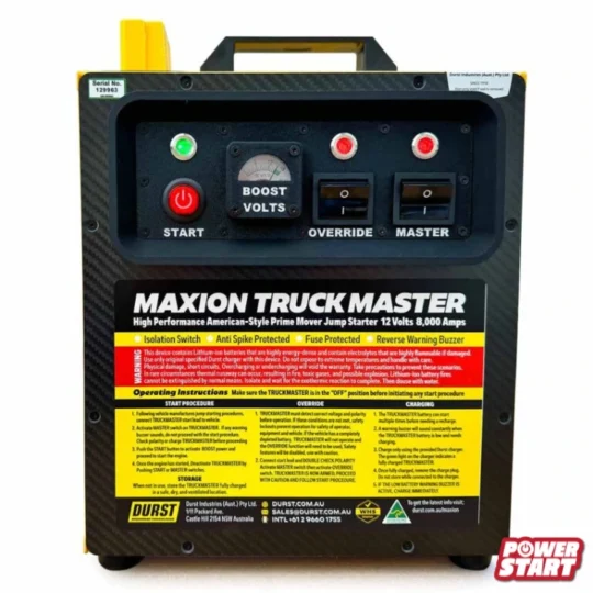 Fleet Jump Starters - Durst Maxion Truck Master Jump Starter for 12V trucks