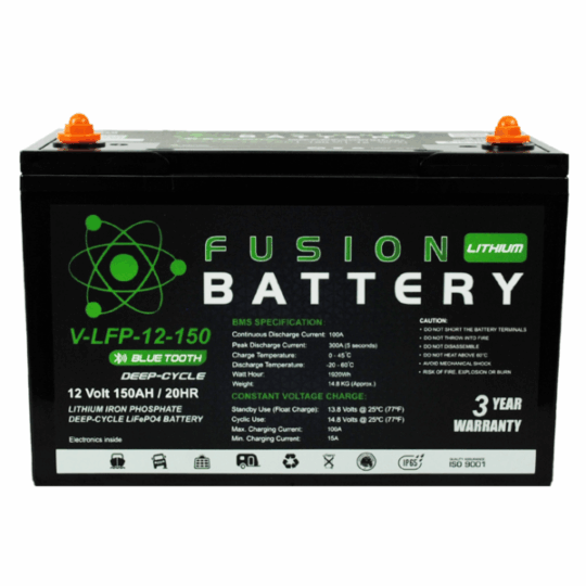 fusion 150ah lithium battery