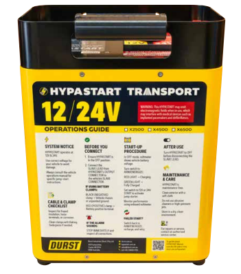 HYPASTART X2500 Transport - 12/24V Jump Starter